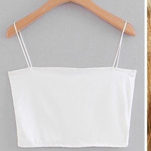 White Crop Top